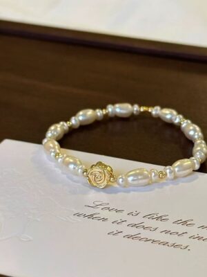 diamond pearl bracelet