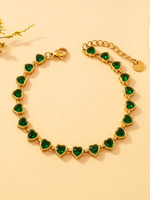 Zircon Heart Bracelet